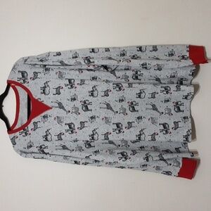 Wonder shop pajamas set men 3XB novelty Christmas print holidays cozy soft gray